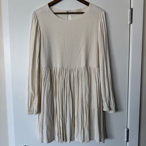 EUC Someday Studio (Emma Knudsen) Poppy Dress - Natural - Size Small